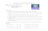 Curriculam Vitae of Dr. Bhaskar Bhattacharya · Curriculam Vitae of Dr. Bhaskar Bhattacharya Name:- Prof. (Dr.) Bhaskar Bhattacharya Designation:- Professor of Physics Department