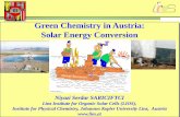 Green Chemistry in Austria: Solar Energy Conversion › dam › jcr:e5e06463-ab2e-4f83-a0bc-23528f… · Catalyst as Redox Mediator for CO Direct CO 2 Reduction 2 / H 2 O Solar Fuel