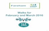 Fareham Walking 4 Health is an accredited · 2016-01-27 · to walk please seek medical advice. No dogs on walks please unless indicated in the walk description. Please submit the
