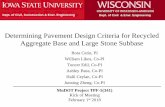 Determining Pavement Design Criteria for Recycled Aggregate … · 2020-04-03 · Dept. of Civil, Construction & Envr. Engineering Dept. of Civil & Envr. Engineering Determining Pavement