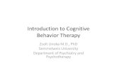 SOTE el+Ĺad+ís Introduction to Cognitive Behavior Therapy · ASSESSMENT IN COGNITIVE THERAPY • Att tiAttention to dtildetail is a hll khallmark of cognitive therapy. • In interviews,