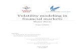 Volatility modeling in financial markets · financial institutions with a valuable estimate of a future market trend. Although some experts believe that future events are unpredictable,