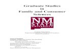 Graduate Studies in Family and Consumer Sciences · 2020-02-27 · Family and Consumer Sciences Department Admissions . As described in the “Selection Guidelines,” admission to