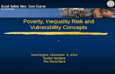 Poverty, Inequality Risk and Vulnerability Concepts › content › dam › Worldbank... · Nutrition-sensitive Social Protection Programs Can Impact Nutrition Through Increases in