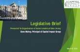 Legislative Brief - NJHA · 2019-03-27 · 2019-2020 Legislative Calendar. Two Year Legislative Session (2018-2019) January – Governor Murphy Delivers State of the State Address.