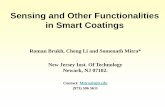 Sensing and Other Functionalities in Smart Coatings › ~mitra › smart-coat-balitomore-mitra.pdf · Sensing and Other Functionalities in Smart Coatings Roman Brukh, Cheng Li and