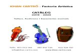 CATALEG ORIGINAL 2019-2020 · 2020-03-23 · Musical i músics especialitzats en pedagogia i ensenyaments musicals, reglats i no reglats. Des de fa 15 anys que ens dediquem a realitzar