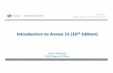 Introduction to Annex 15 (16 Edition) SG5/PPT02... · 2019-01-13 · Introduction to Annex 15 (16thEdition) Abbas Niknejad ICAO Regional Officer 1 AIM SG/5 (Cairo, Egypt, 22‐24