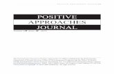 POSITIVE APPROACHES JOURNAL...Positive Approaches Journal| 3 Positive Approaches Journal Mission Statement To improve lives by increasing capacity to provide supports and services