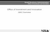 Office of Investment and Innovation · Growth Accelerator Fund Competition Small Business Contracting Socio-economic programs ... License Application Submitted . Office of Licensing