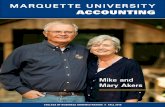 Mike and Mary Akers - Marquette University › business › accounting › ... · with their four daughters: Chrissy, Rebecca, Victoria, and Laura. Dr. Akers loves Kentucky not only