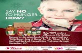 SAY NO TO HUNGER. HOW? Help TOPS make a Season by …tops.graphics.grocerywebsite.com › ...SplashPage.pdfSAY NO TO HUNGER. HOW? Help TOPS make a Season by onating food, funds or