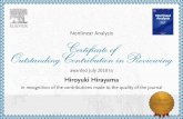 Nonlinear Analysis - miyazaki-u.ac.jp ... Nonlinear Analysis awarded July 2018 to Hiroyuki Hirayama