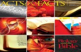 ACTS FACTS NOVEMBER 20104 ACTS&FACTS • NOVEMBER 2010 B iology, a word derived from two Greek words, bios (“life”) and logos (“word”), is “the study of life.” The Bible