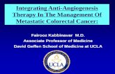 Integrating Anti-Angiogenesis Therapy In The Management Of ... · of bevacizumab in rectal cancer Willett et al. Nat Med 2004;10:145 6 patients with primary and locally advanced rectal