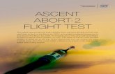 ASCENT ABORT-2 FLIGHT TEST€¦ · The AA-2 test development and execution is a partnership between the Orion Program and the Advanced Exploration Systems Division, the technology