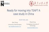 Ready for moving into TEAP? A case study in China...Background: EGP to EAP in China Internationalisation of Chinese Higher Education Educational Policies National Education Reform