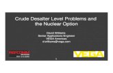 Crude Desalter Level Problems and the Nuclear Option...VEGA Americas d.williams@vega.com 1. Separation vessels Desalters 2. What technologies are used to measure interface level in