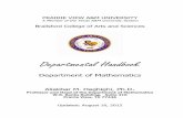 Department of Mathematics - PVAMU HomeMathematics Handbook 08/16/2012 Page 11 of 33 Student Advising and Registration The Registrar is the official custodian of student records, and