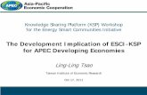 The Development Implication of ESCI-KSP for APEC ...apecenergy.tier.org.tw/database/db/ewg42/KSP1017/3_The_Develop… · I. Introduction of ESCI-KSP-- Page 2 --• In Nov 2010, U.S.