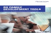 RX Family Development Tools - docs.rs-online.com · Renesas integrated development environments Renesas Flash Programmer flash memory programming software PG-FP6 standalone flash