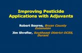 Improving Pesticide Applications with Adjuvantsturf.okstate.edu/educational-materials/files/Pesticide-Adjuvants.pdf · already applied Helps operator to easily detect ... those surfactants