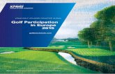Golf Participation in Europe2015 · Scotland SIreland Denmark Finland Other % Distribution of registered golfers by country in Europe Golf participation rate in top ten European markets
