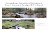 Process-based Restoraon of Deposional Stream Reaches– A ...€¦ · Stream Reaches– A Paradigm Shi; to Stage 0 Johan Hogervorst Forest Hydrologist Willame5e Naonal Forest Deer