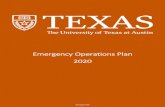 Emergency Operations Plan - University of Texas at …...Added chart showing plan annexes, page 1; Added plan scope, page 2; Added section describing the university, page 3; Added