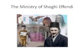 The Ministry of Shoghi Effendi...• Flood of correspondence from the west; Shoghi Effendi becomes ` Abdu’l- ... Paris and England • Went to Paris to recuperate, April-June 1920