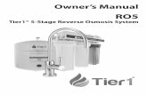 Tier1® 5-Stage Reverse Osmosis System...Replace RO Membrane: 1. Disconnect the quick connect fitting from the membrane housing cap. • To disconnect quick connect fitting, depress