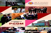 PGDM - accman.inaccman.in/ACCMAN PGDM Flyer.pdf · new age B-school founded by Balibhadra Foundation of New Delhi, working with the mission to provide high quality, academically relevant