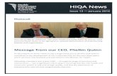 Message from our CEO, Phelim Quinn - Home | HIQA · HIQA’s Director of Health Technology Assessment Dr Máirín Ryan said: “By conducting this HTA, HIQA will be in a position