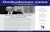 Ombudsman News Issue 82essential reading for people interested in financial complaints – and how to prevent or settle them Ombudsman news issue 82 December 2009/January 2010 –