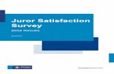 Juror Satisfaction Survey - Ministry of Justice...Jurors’ satisfaction with the way they are treated by staff continues to be the highest rated measure of the survey. This year,