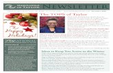 MediLodge of Taylor Newsletter · skin well hydrated, your skin is protected from dryness, rashes and itchiness. Avoid excessive usage of caffeine beverages that strips moisture from