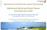 Optimized Wind and Solar Power Forecasts for India · High/low Wind Seasons and Model Tuning. Solar power: Soiling of PV panels. Daily patterns and the atmosphere . Curtailment and