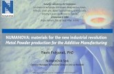 POWDER METALLURGICAL MATERIALS FOR THE NEXT INDUSTRIAL ...€¦ · The expectations are that 3D printing/additive will consume around $520 million in metal powders by 2019 growing