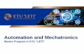 Automation and Mechatronics - СПбГЭТУ «ЛЭТИ»1).pdfmechatronics, automation of technological processes, electric power industry, remote diagnostics and control of technical
