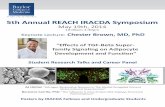 5th Annual REACH IRACDA Symposium€¦ · Professor, Molecular and Cellular Biology Baylor College of Medicine Principle Investigator of REACH IRACDA Program Front Cover: Images from