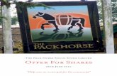 The Pack Horse South Stoke Limited Offer For Shares...The Pack Horse South Stoke Limited Offer For Shares 28th June 2016 “Help save an iconic pub for the community” This document