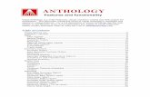 Features and functionality - AnthologyX(1)S...ANTHOLOGY Features and functionality Visual Anthology is a richly-featured, robust inventory control and POS system for booksellers. This