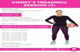 KIMMY’S TREADMILL SESSION (2) - NETFIT Netball · 2020-03-17 · KIMMY’S TREADMILL SESSION (2) WALM UP! JOG + ACTIVATIONS + STRETCH (5MINS) *SEE MY NETFIT VIDEO Incline 1.0 SET