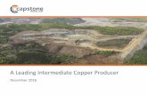 A Leading Intermediate Copper Producers2.q4cdn.com/231101920/files/doc_presentations/... · This presentation, and the documents incorporated by reference herein, may contain forward-looking
