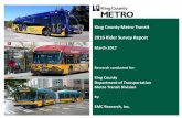 King County Metro Transit 2016 Rider Survey Report/media/depts/... · Metro Operators and Fare Payment are currently the agency’s highest rated service dimensions but are largely