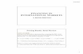 FINANCING IN INTERNATIONAL MARKETS · INTERNATIONAL MARKETS 2. BOND PRICING Pricing Bonds: Brief Review • Price of a Bond The price of a bond (P) is determined by computing the