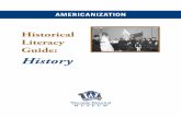Americanization - History - Historical Literacy Guide ... · With practical examples, engaging and effective lessons and classroom activities that tie to essential questions ... (WHi