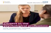 Careers in the psychological professions€¦ · If you work in psychological professions in the private or voluntary sectors or another public sector organisation, your pay and benefits