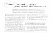 Direct Mail Lists - nonprofnetwork.org...The Direct Market-ing Association and the Standard Rate and Data Services (SRDS) catalog are both good industry resources to find professional