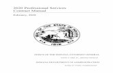 2020 Professional Services Contract Manual Professional... · 2019 Professional Services Contract Manual. The Manual is intended to assist state agencies in the preparation of professional
